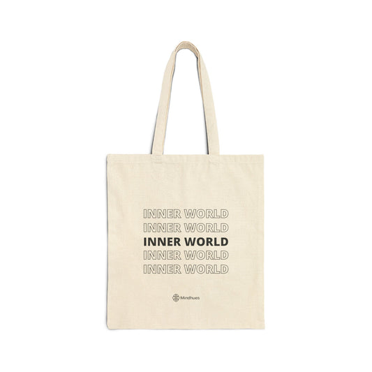 "Inner World" Cotton Canvas Tote Bag | Mental Health