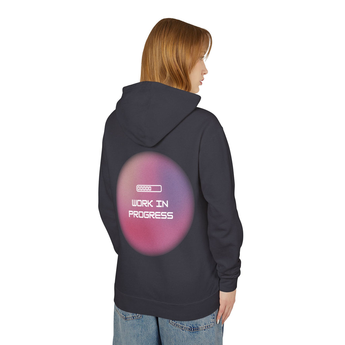 "Work in Progress" Hoodie| Hopecore Mental Health Gradient