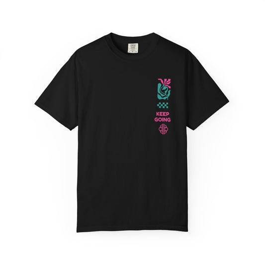 Keep Going Floral Tee | "Keep Going / You're Doing Great" Motivational T‑Shirt